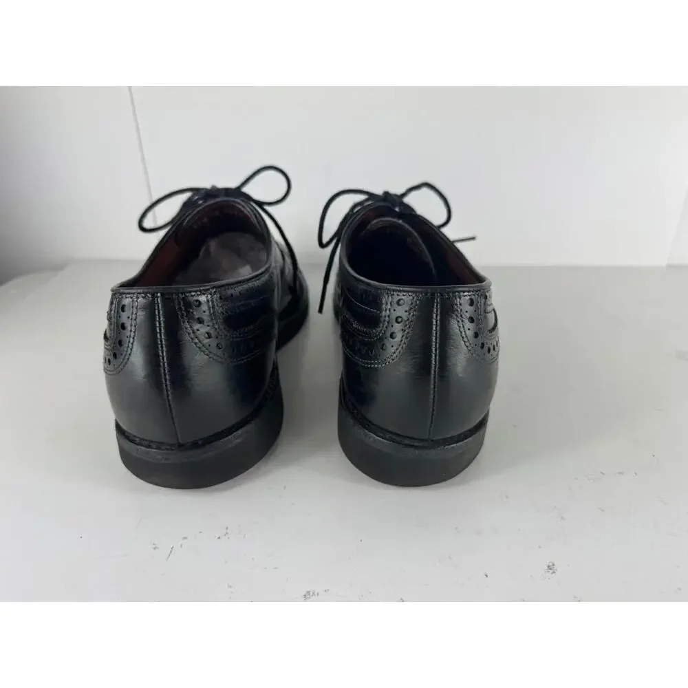 Allen Edmonds Black Strand Men's Cap-Toe Oxfords Brogue 11.5 C VIBRAM